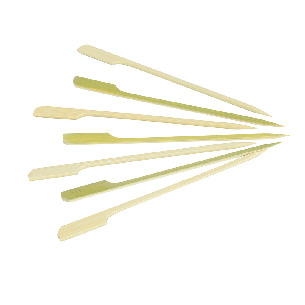 Lot de 100 piques à brochettes bambou 15cm