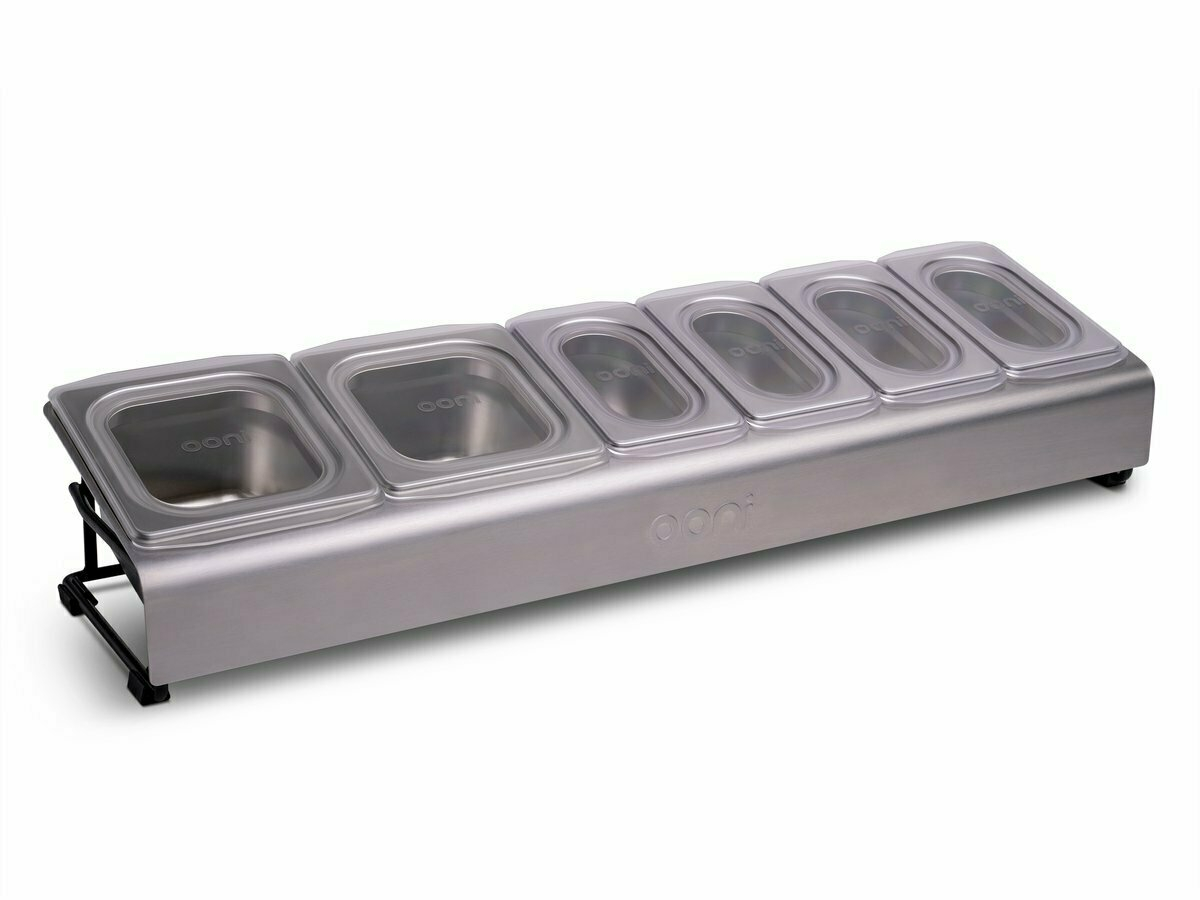 Ooni pizza topping station