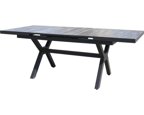 Uitschuifbare eettafel Destiny GARDA 160 x 100 x 75 cm aluminium