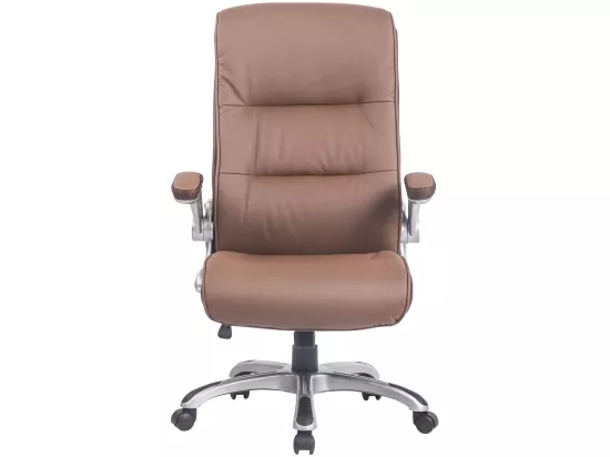 Chaise de bureau - Similicuir & Plastique - Marron clair - BIG Villach