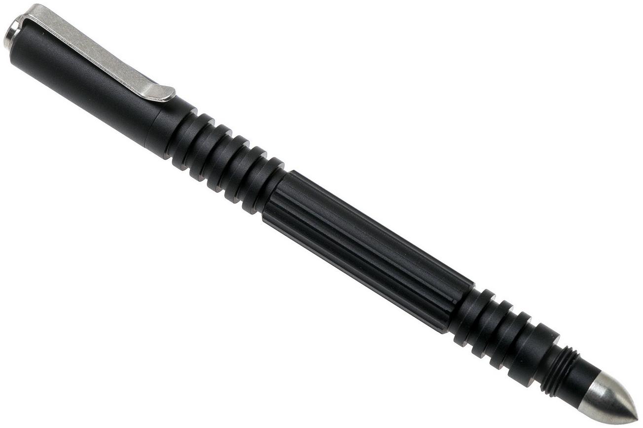 Rick Hinderer Investigator Pen Aluminium Matte Black, tactische pen