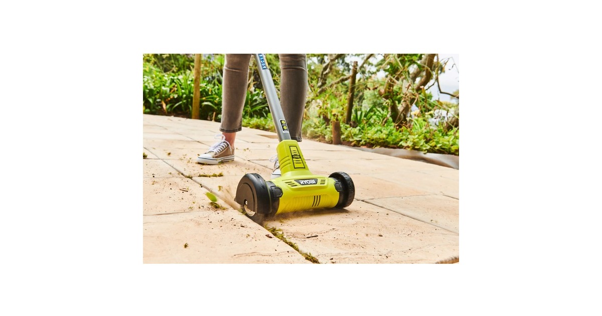 RyobiONE+ draadloze patio cleaner RY18PCA-0 voegenreiniger  (Groen/zwart)