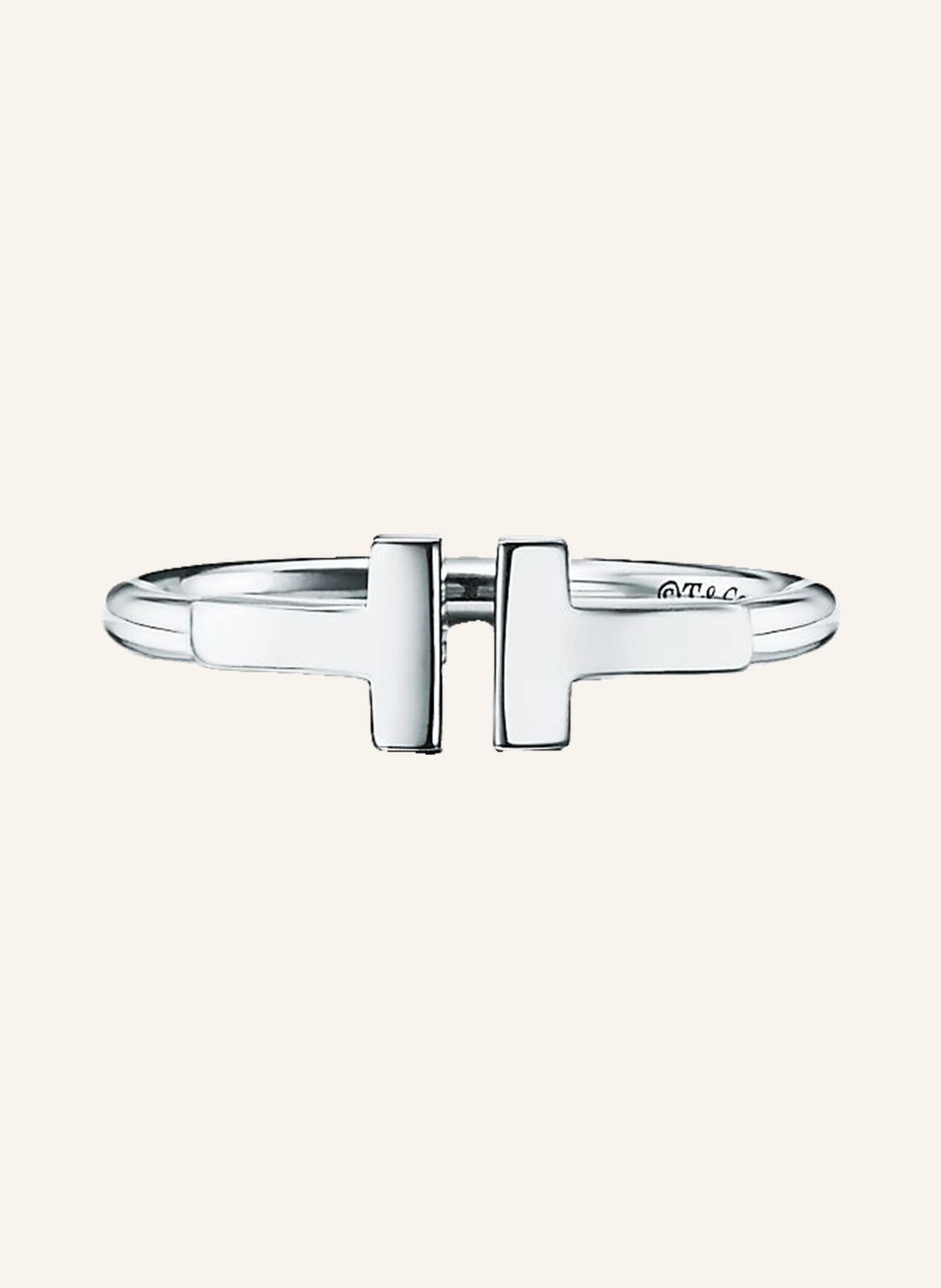 TIFFANY & Co. Tiffany T Wire RING aus 18 Karat Weißgold