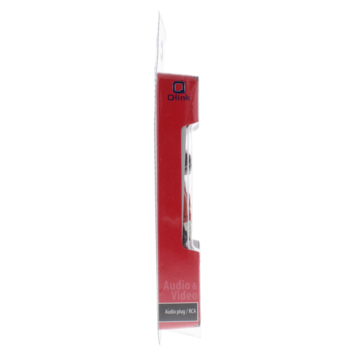 Q-Link tulp stekker male 4x rood 4x zwart 8 stuks