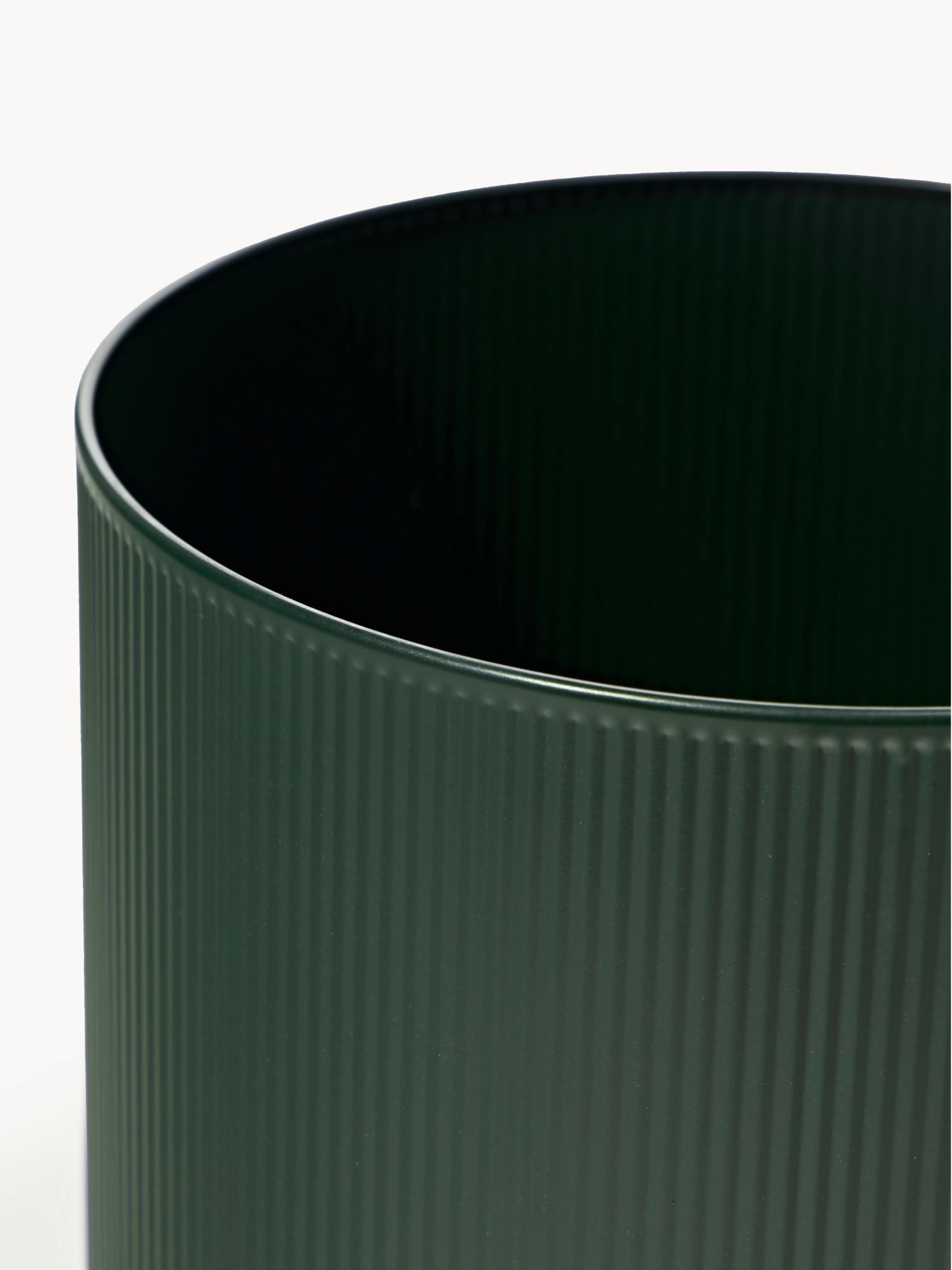 Bloempot Bau met gegroefd oppervlak, H 38 cm