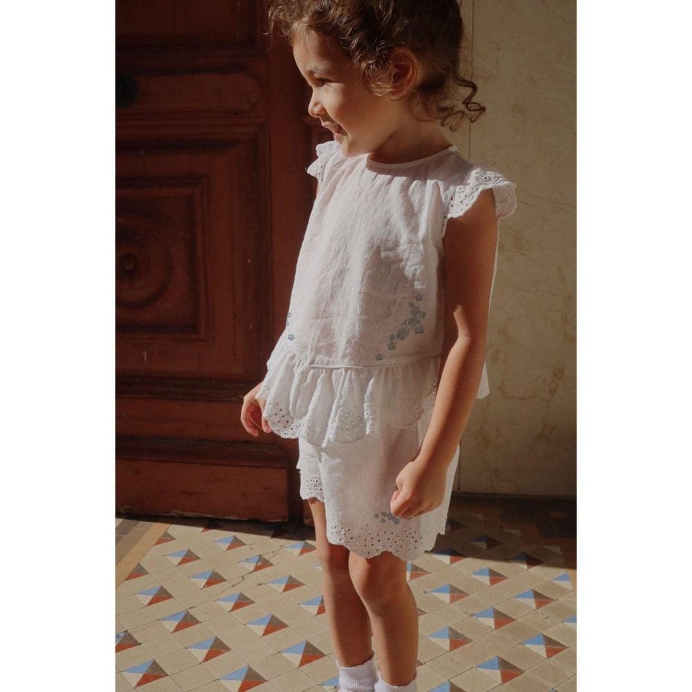 Køb Konges Sløjd Optic White RHW X KS Fiori Shorts GOTS