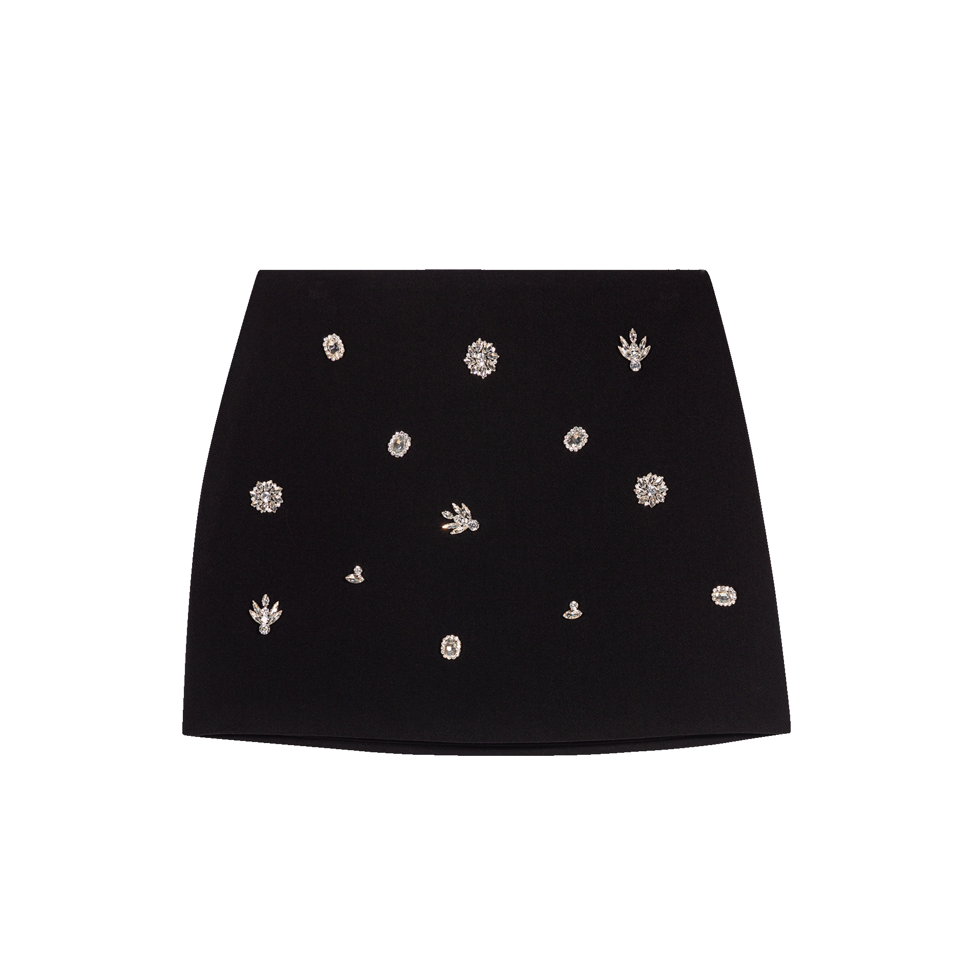 Jupe short trompe l'oeil| Noir