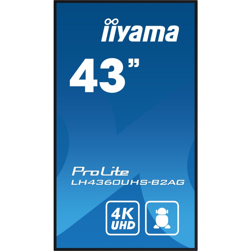 iiyama LH4360UHS-B2AG Écran d'affichage dynamique Carte A numérique 108 cm (42.5