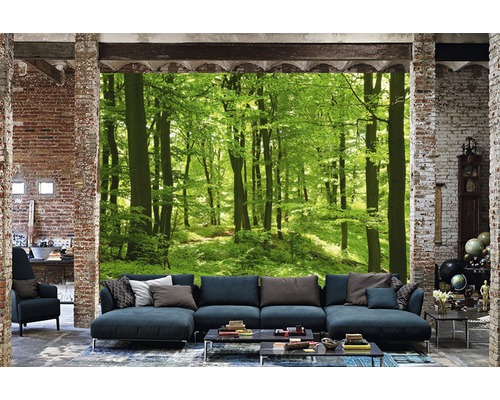 Vliesbehang 18297 Bos in de lente, 7-delige set, 350 x 260 cm