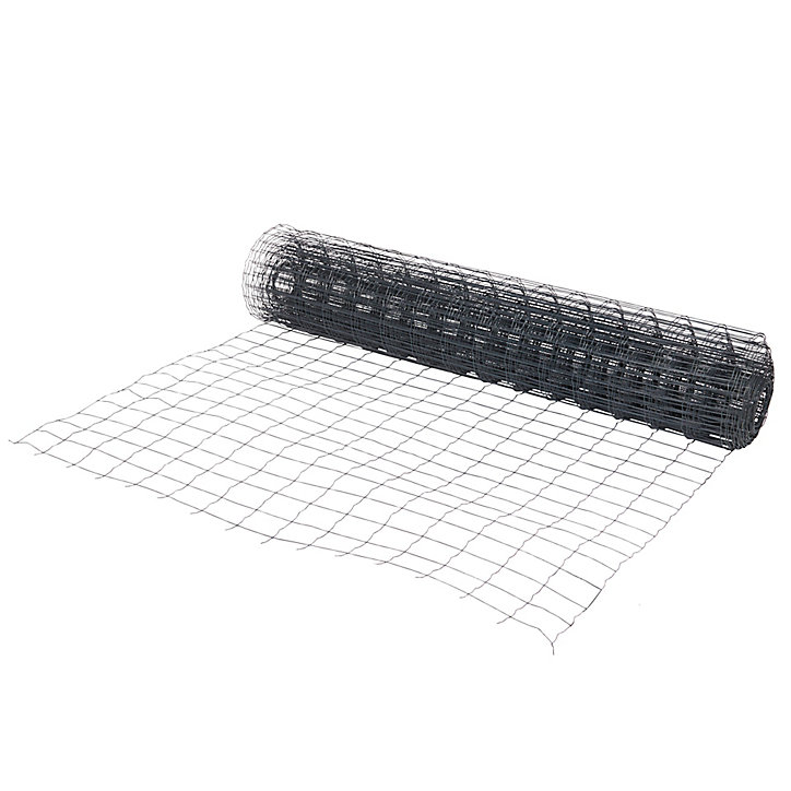 Grillage soudé Blooma maille 75 x 100 mm gris 25 x h.1,5 m