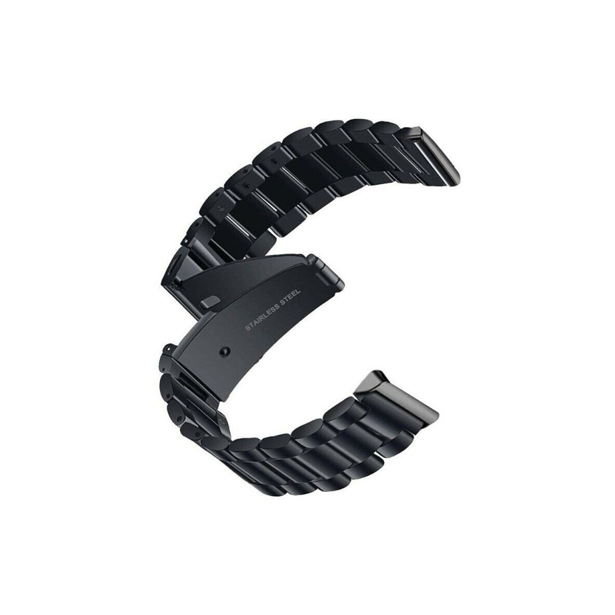 Rustfritt stål armbånd FITBIT Inspire / Inspire HR - Svart
