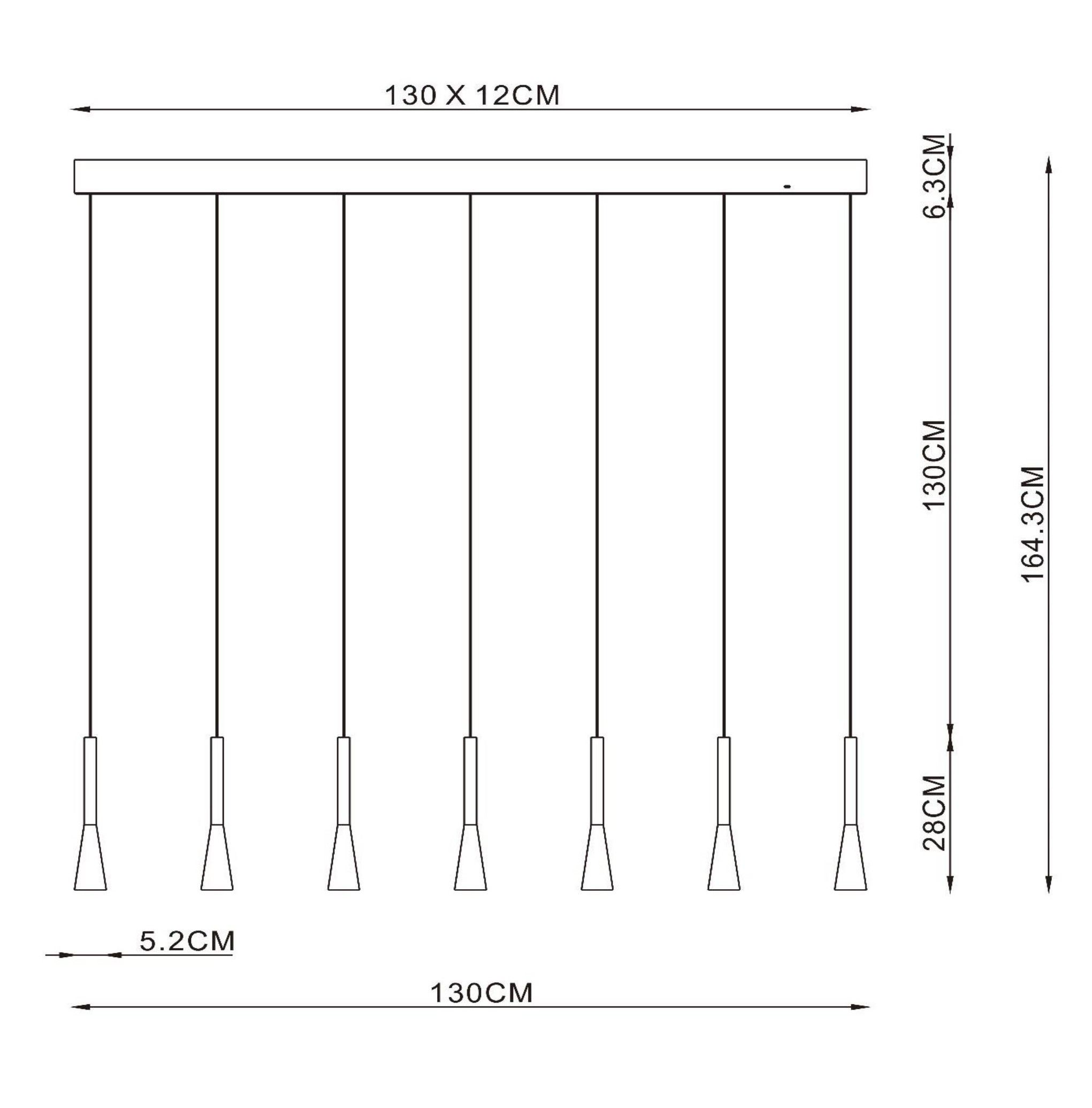 Hanglamp Joakim B130 x D12 cm