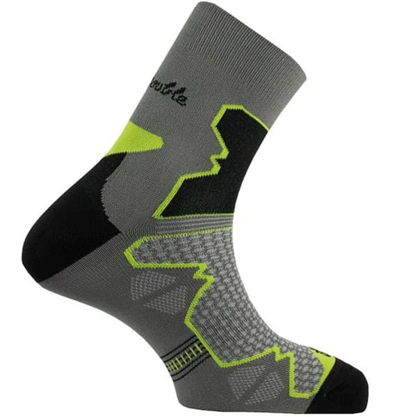 Chaussette randonnée THYO LA DOUBLE TREK MID GRIS/VERT
