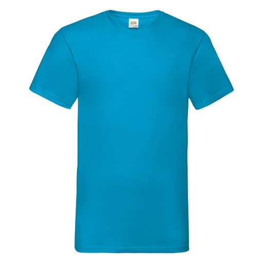 Camiseta básica de manga curta com decote em V da Fruit of the Loom