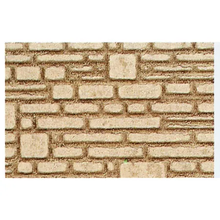 Heki 70012 behauene Natursteinmauer H0/TT, 28x14 cm, 2 Stück