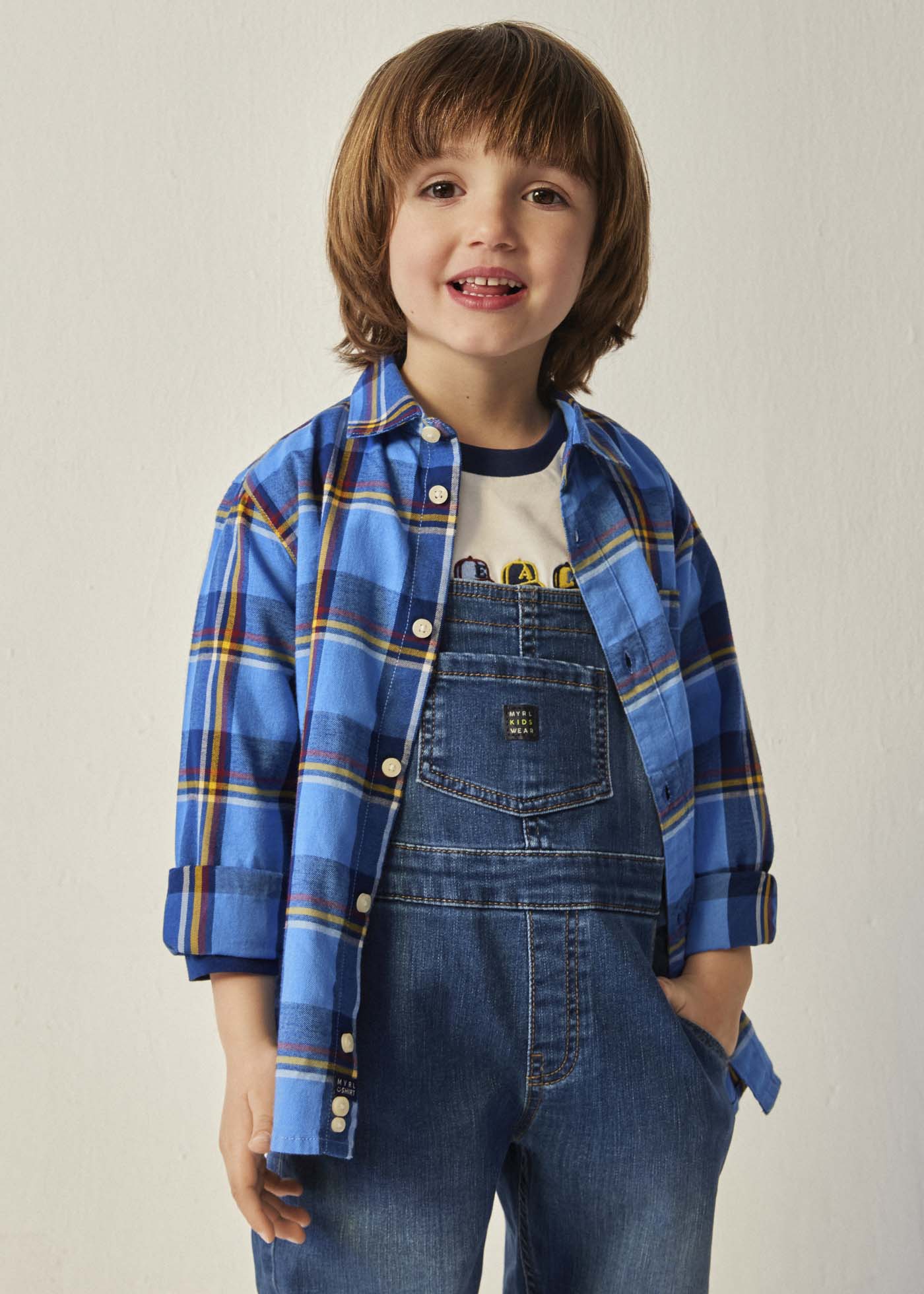 Camisa xadrez Better Cotton para meninos