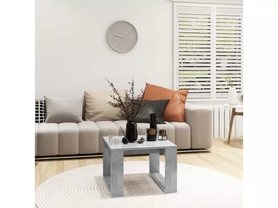 Table d'appoint Gris béton 50x50x35 cm Aggloméré