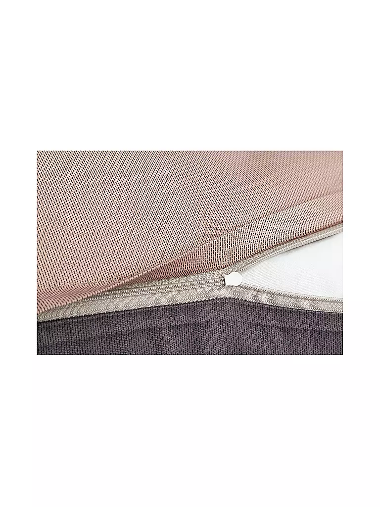 JOOP Satin Bettwäsche 70x90cm/140x200cm MICRO PATTERN Rose/Grau rosa