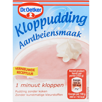 Dr. Oetker Kloppudding Aardbeien 74 g