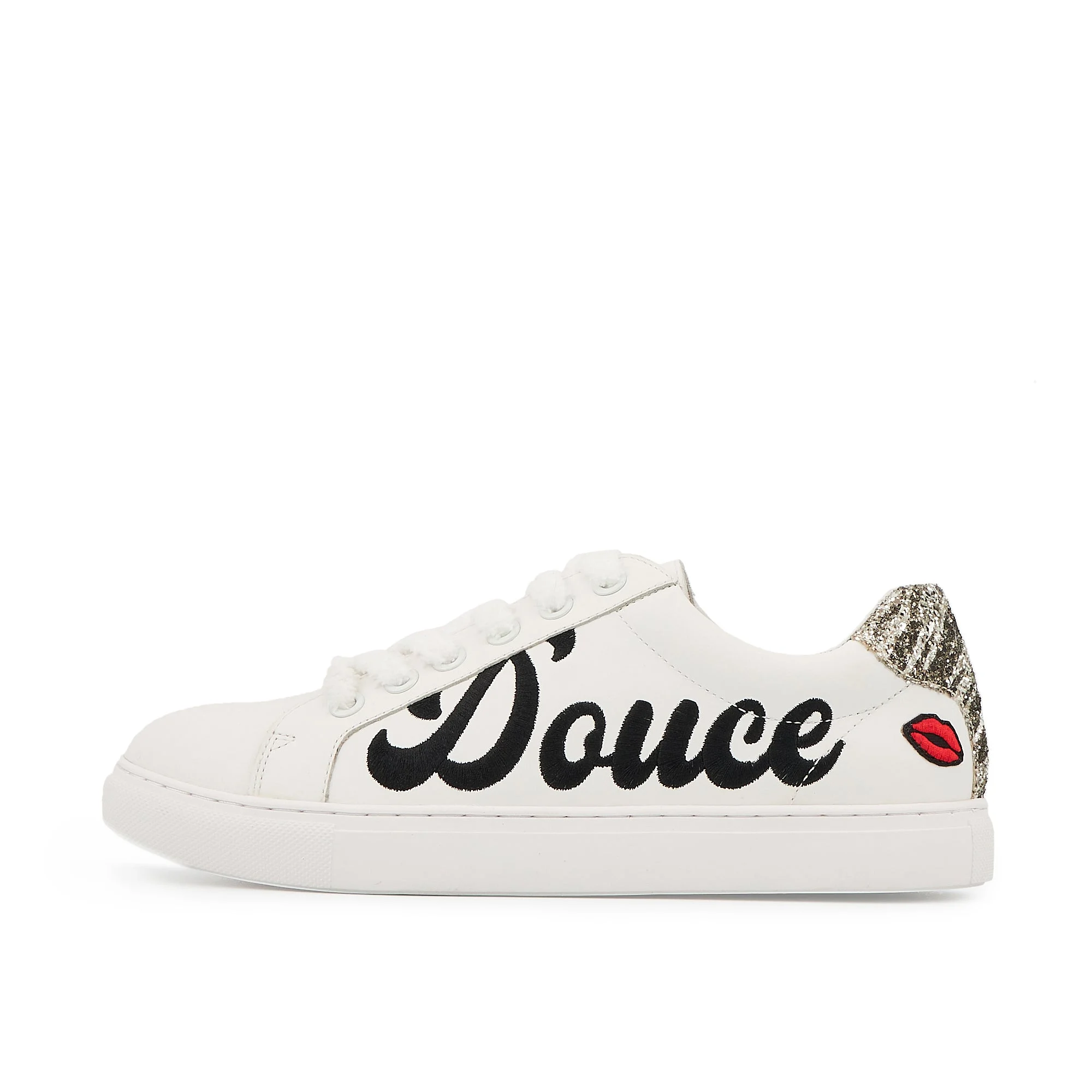 SIMONE FOLIE DOUCE - Sneakers en cuir | Blanc