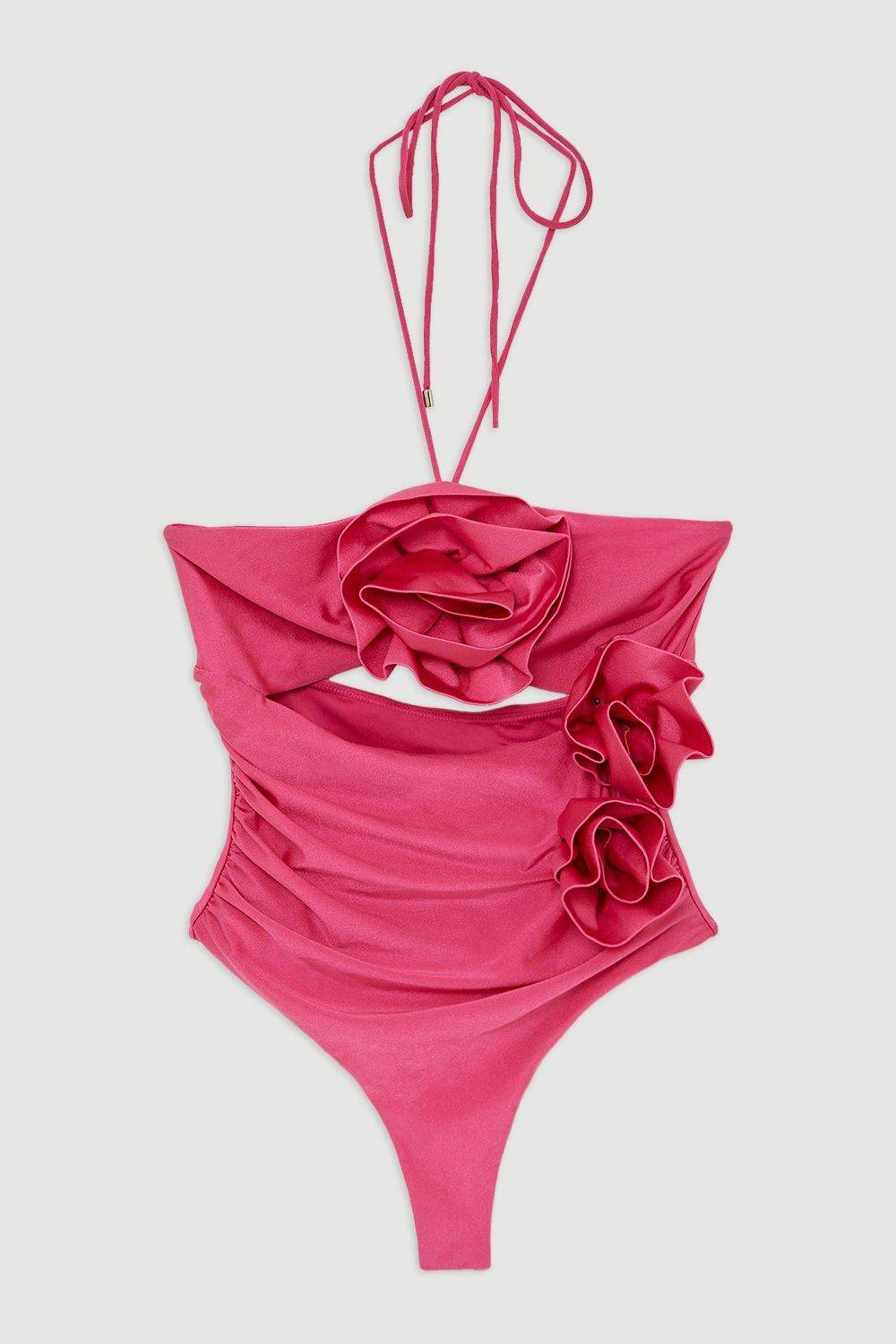KarenMillen Maillot de bain à découpes en forme de rosette