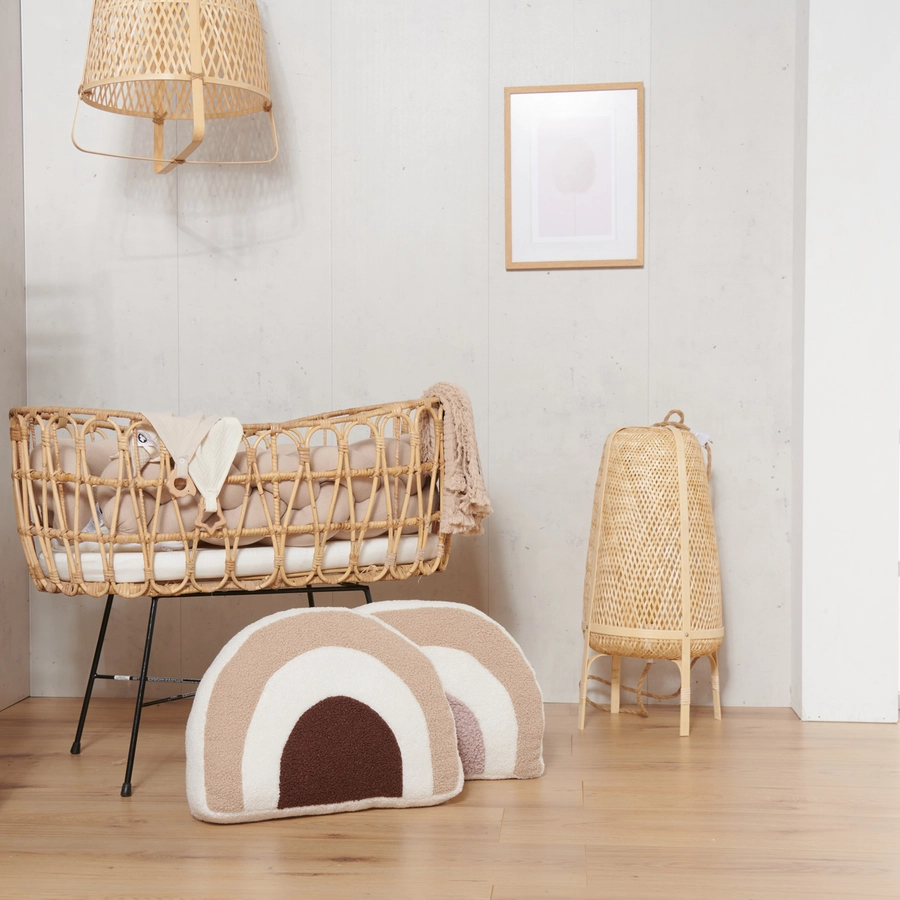 Nordic Coast Company Regenbogenkissen natur  camel  beige