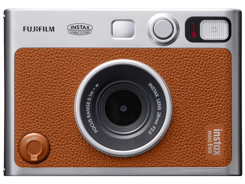 Fujifilm Fotokamera Instax Mini Evo Braun Sofortbildkamera für ein einzigartiges Erlebnis