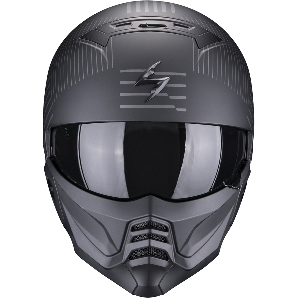 Scorpion - Casque Exo-Combat II Miles Noir Mat / Argent