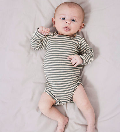 Lil Atelier Body l/æ - NbmGago - Noos - Fog/Agave Green