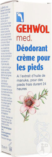 Gehwol Med Déodorant Crème Pour Les Pieds Tube 75ml