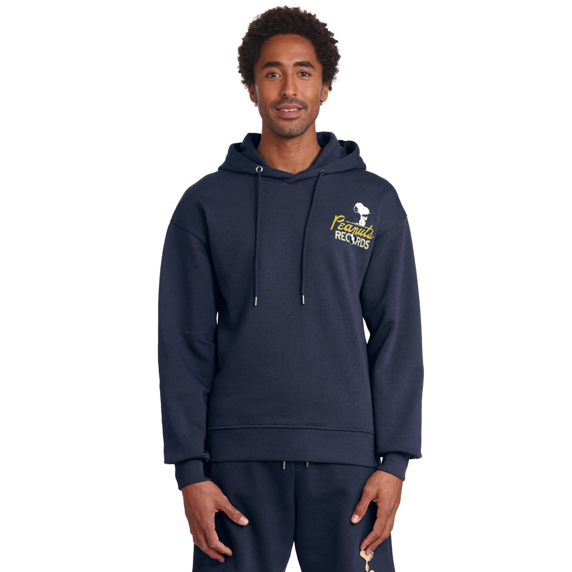 Jonas Nielsen Peanuts Hoodie mit Rücken-Print dunkelblau