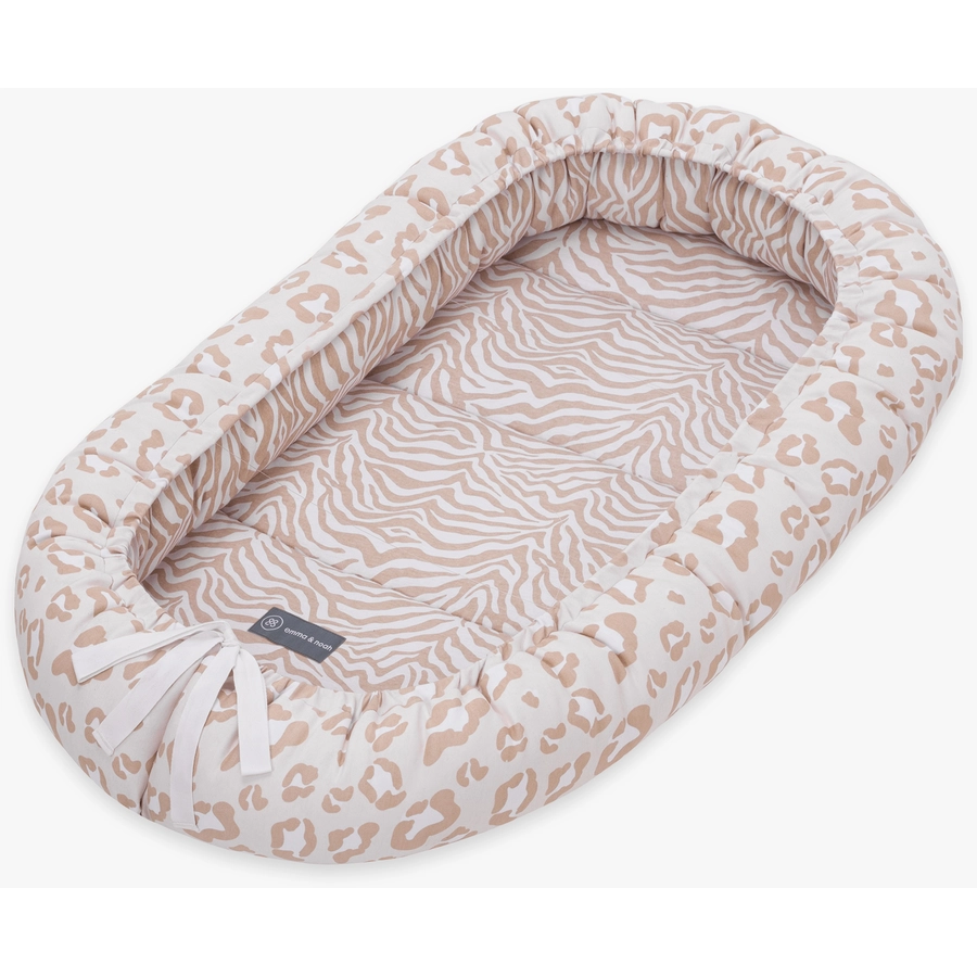 emma & noah Kuschelnest Leo Beige 90 x 55 cm
