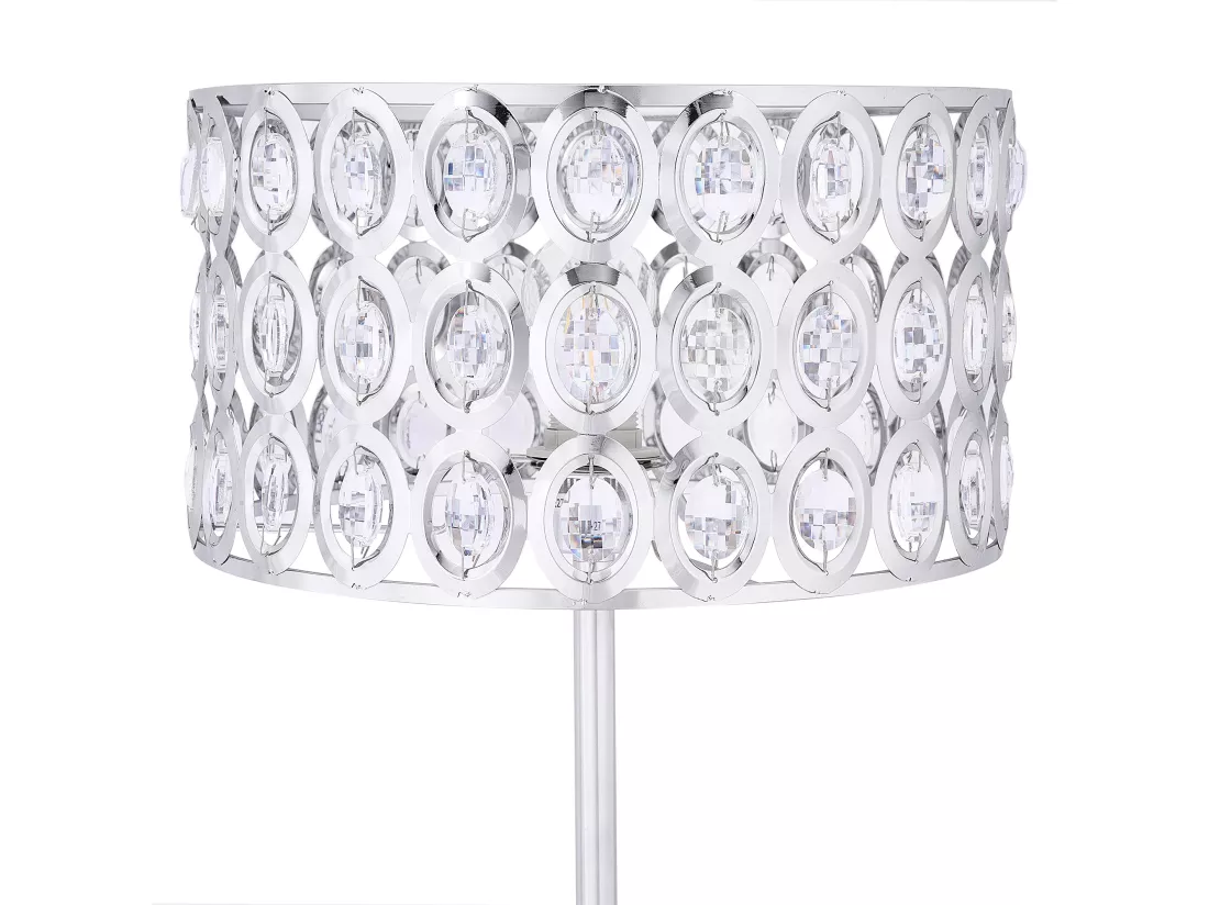 Lampadaire TENNA Cristal Argenté