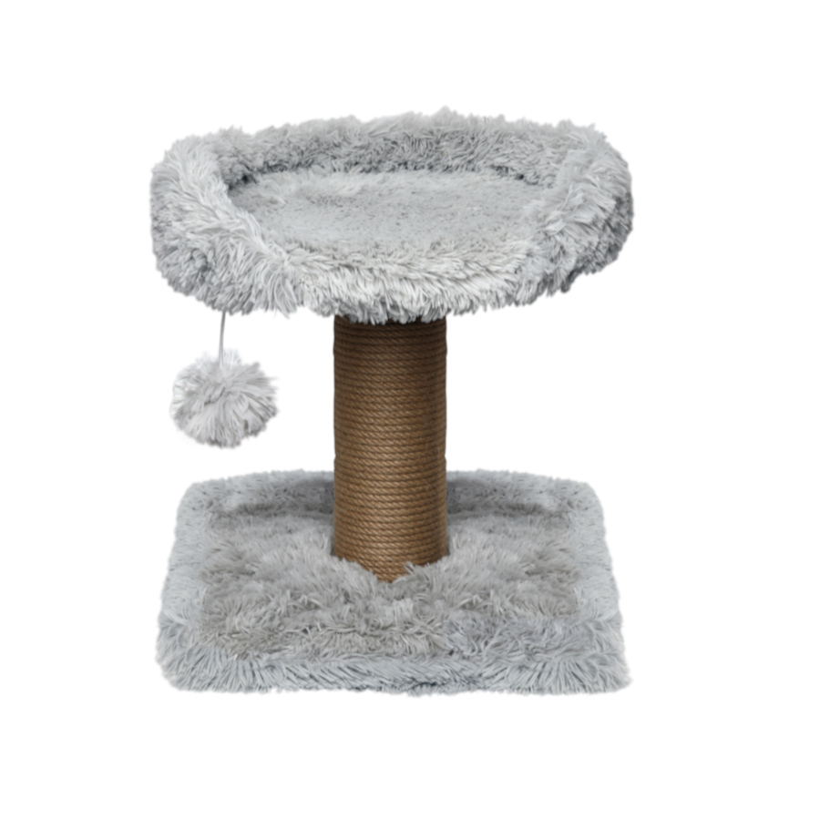 Arranhador Catshion Flora com Cama, Cinza Claro, para Gatos
