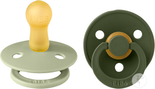 Bibs Colour Collection Sucettes 6-18 Mois Taille 2 Sage Hunter Green 2 Pièces