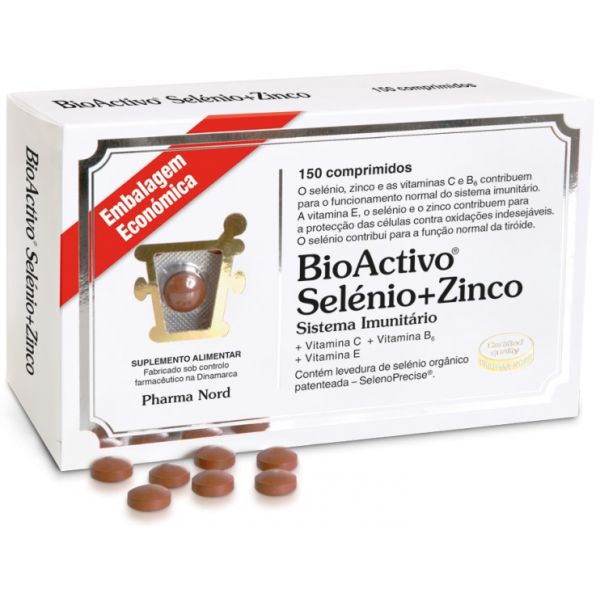 Pharma Nord Bioactivo Selénio   Zinco 150 Comprimidos