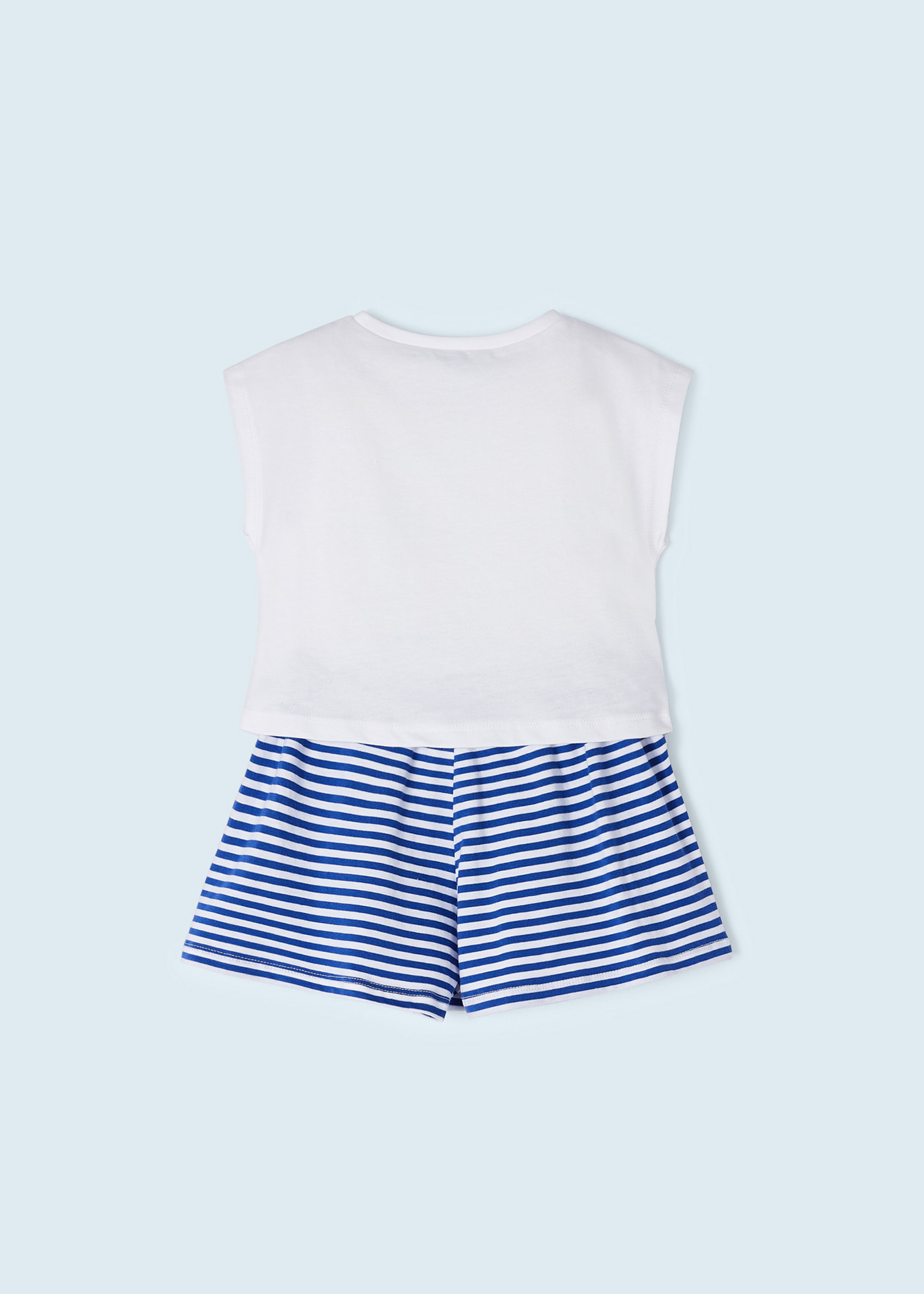 Conjunto de duas peças em algodão sustentável para meninas