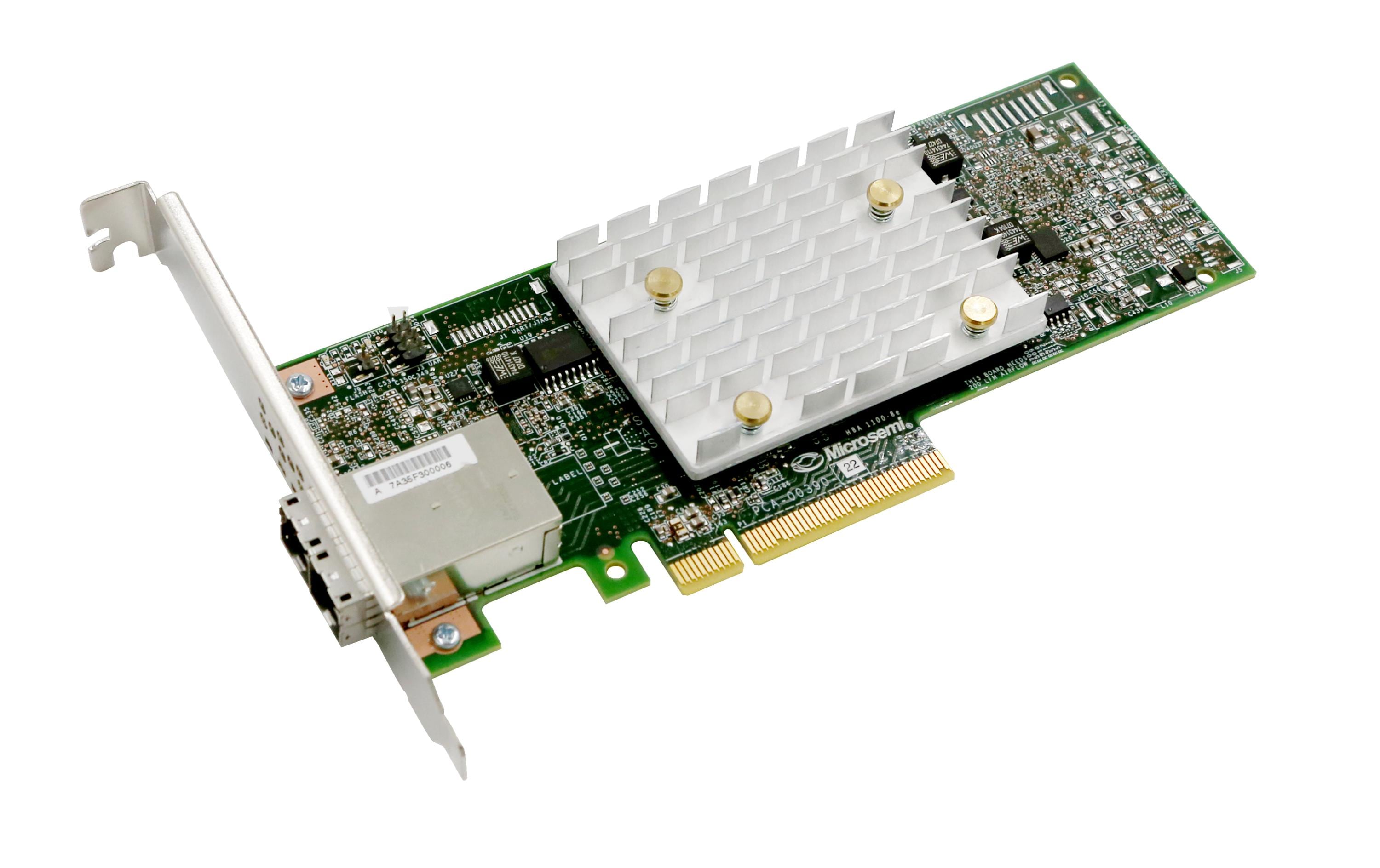 Host Bus Adapter 8 Port SATA3/SAS3 1100-8e<br>PCIe 3.0 SAS/SATA Host-Bus-Adapter mit 12 Gbps