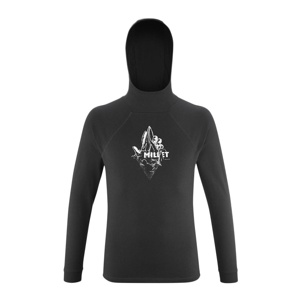 Millet PRINT - Sweat Homme black/maracuja