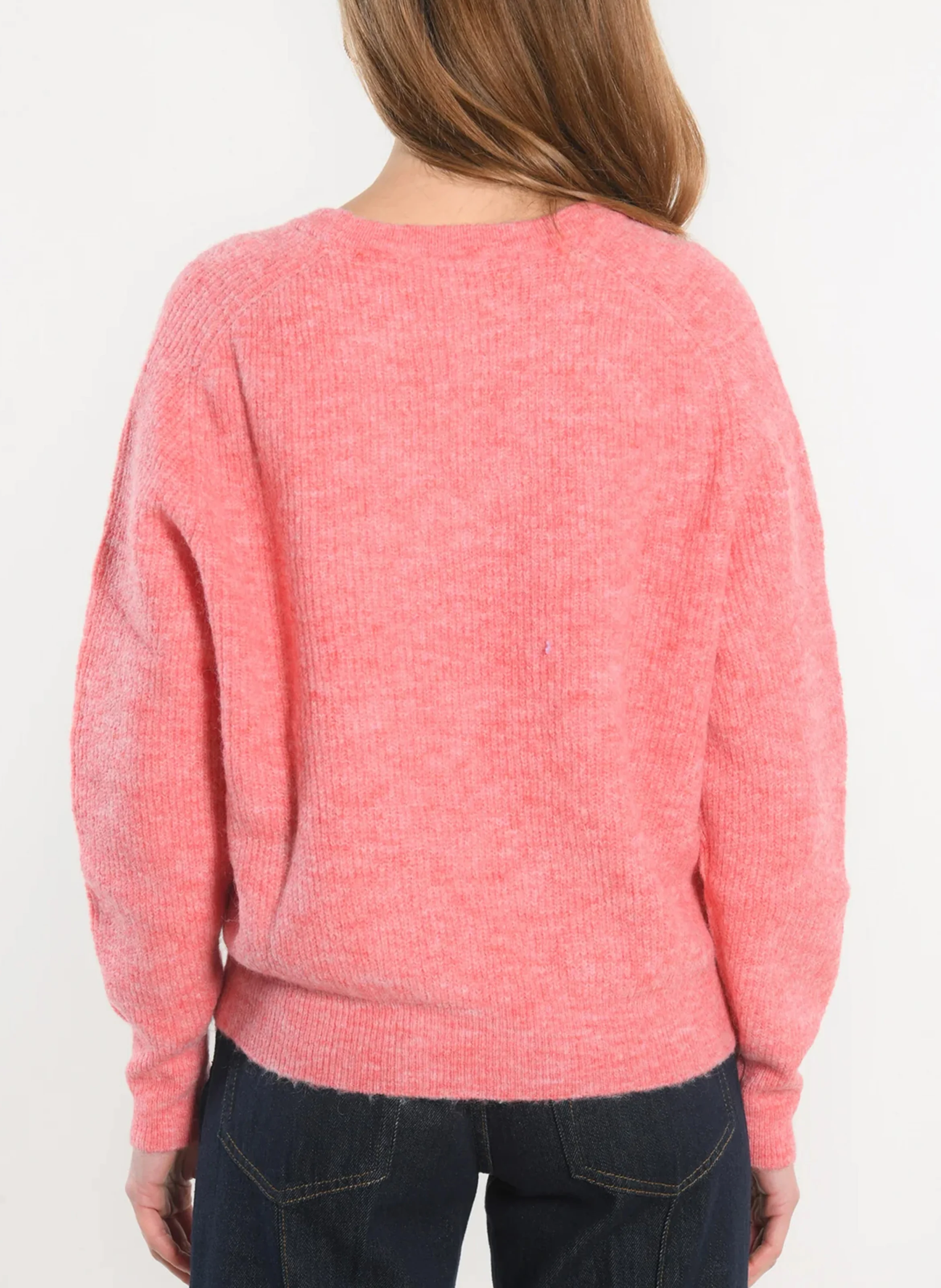 DANNA - Gilet droit col rond| Rose