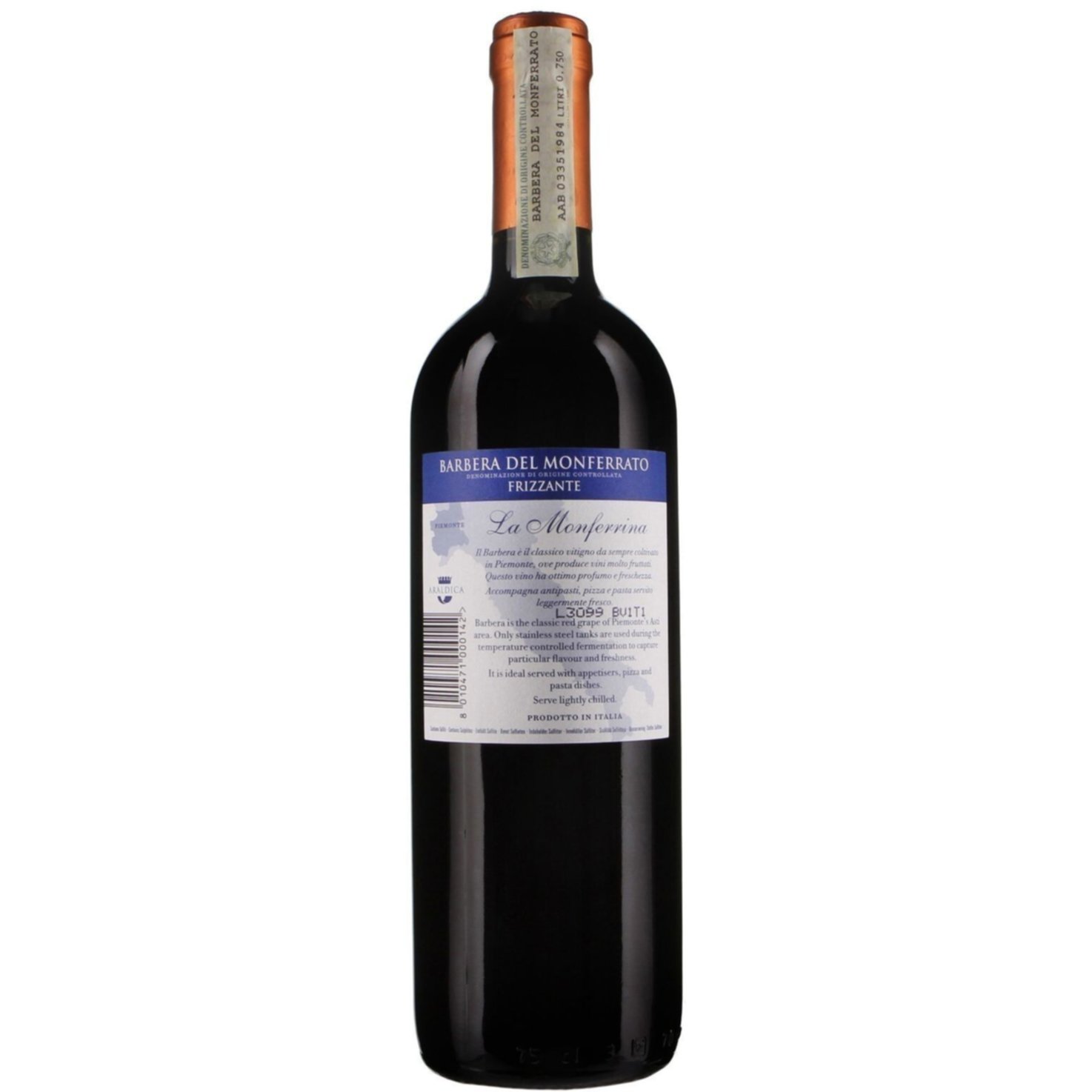 Barbera Monferrato DOC Frizzante La Monferrina Araldica -75cl