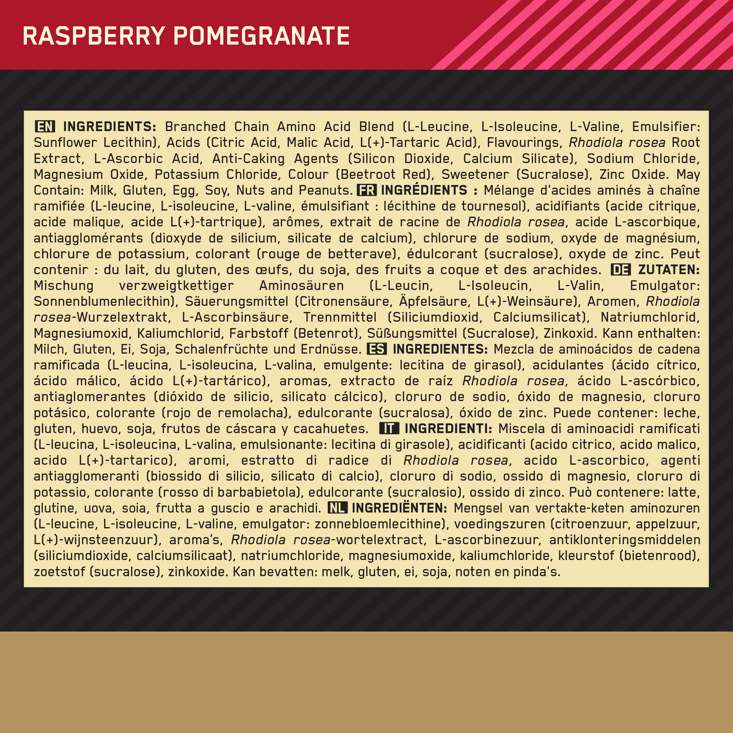 Optimum Nutrition BCAA Pulver 266 g Raspberry Pomegranate