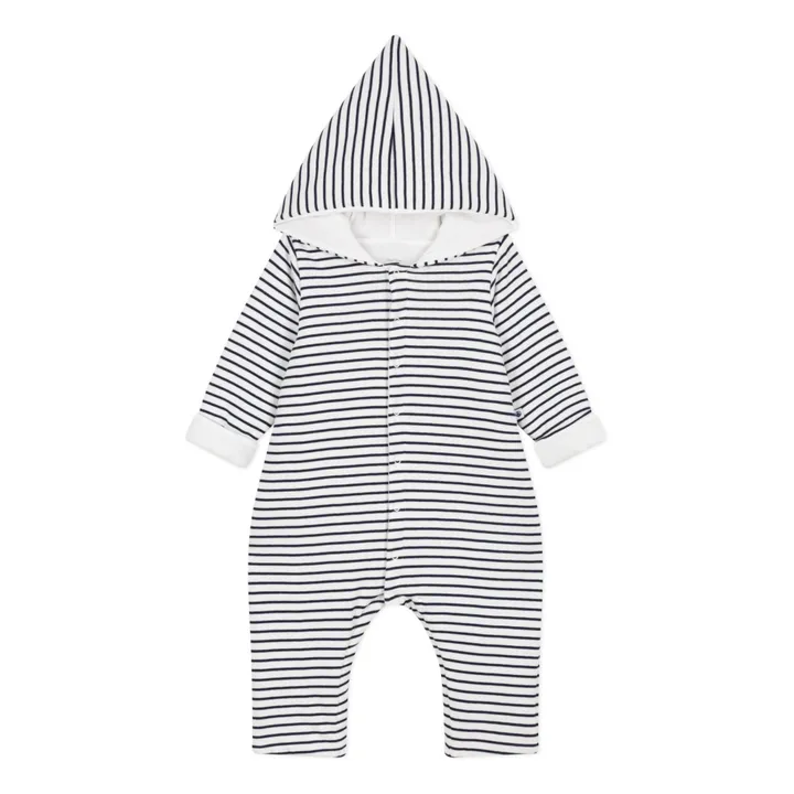 Petit Bateau Combinaison Longue à Capuche | Bleu marine