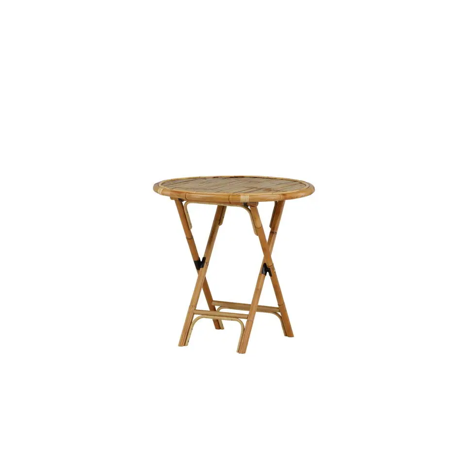 Bistrotafel Rotan Naturel - Ø80x79,5cm - Cane