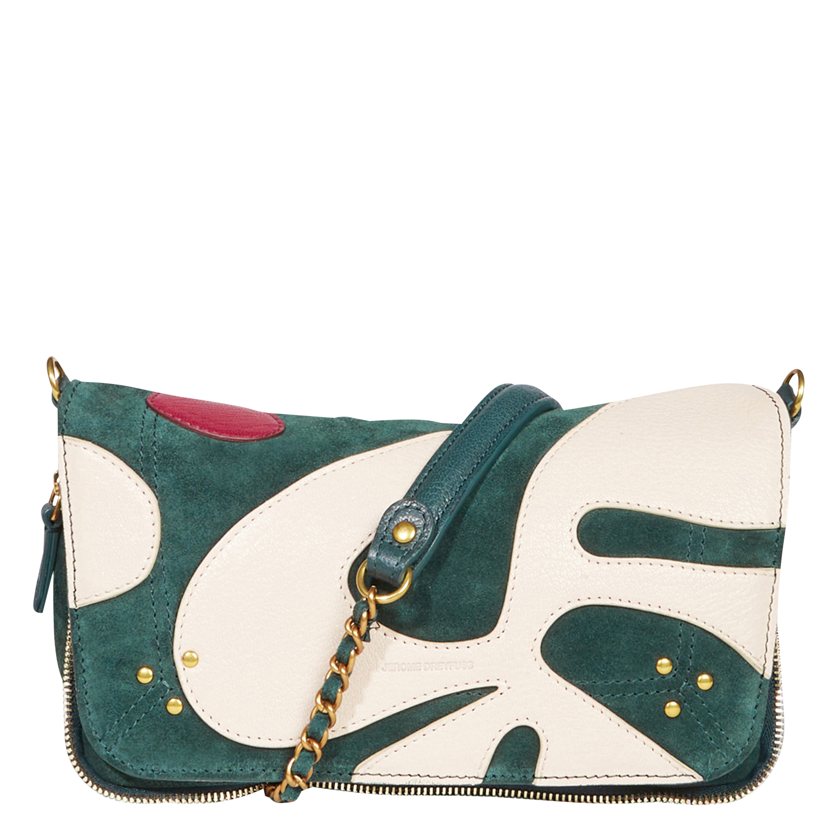 BOBI S - Sac bandoulière en cuir velours | Multicolore