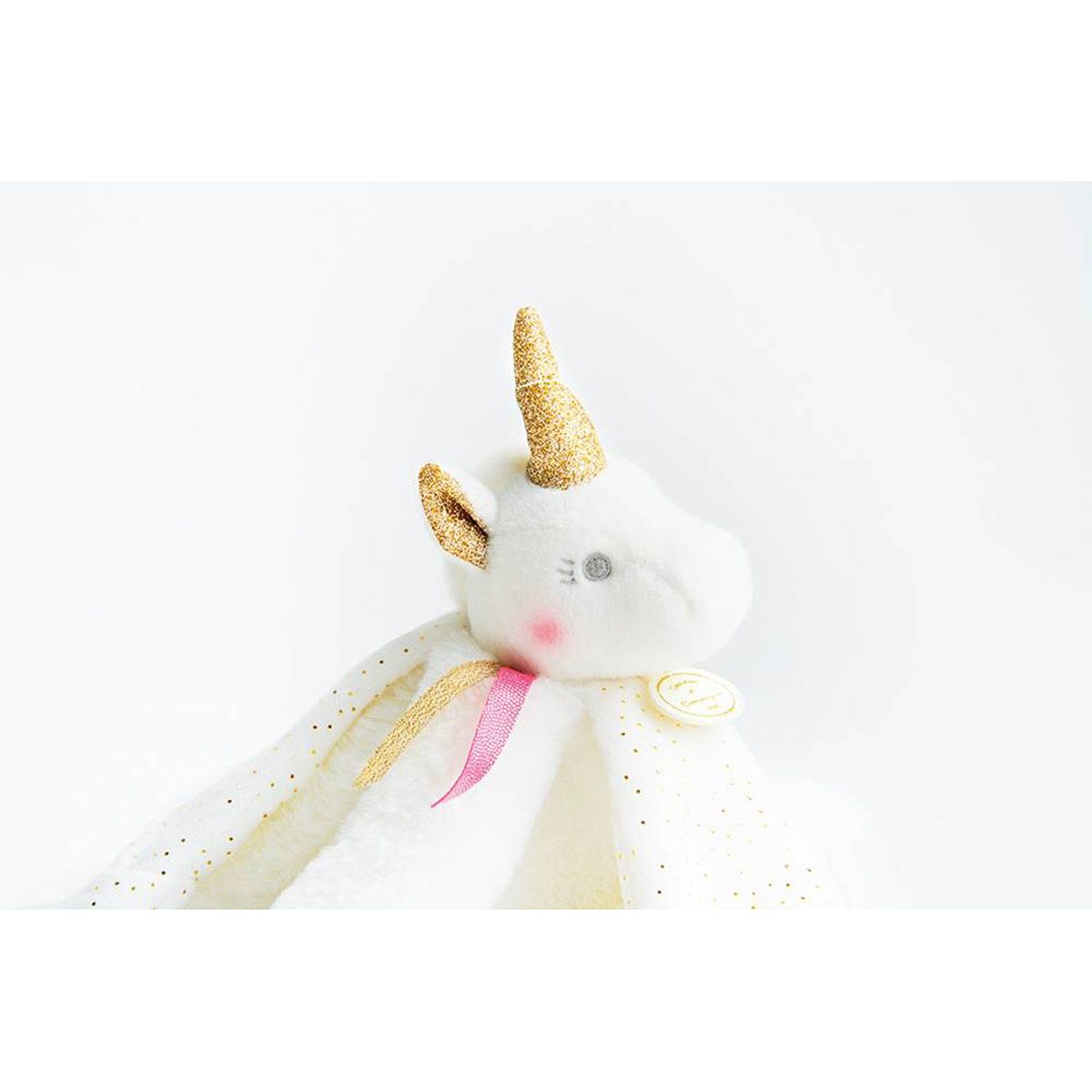 Doudou licorne or