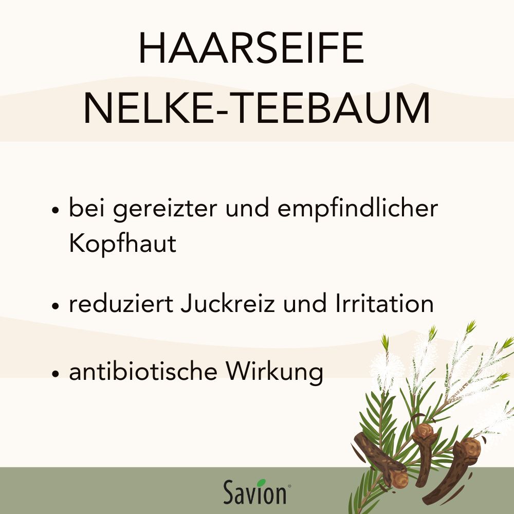 Savion Haarseife Nelke-Teebaum