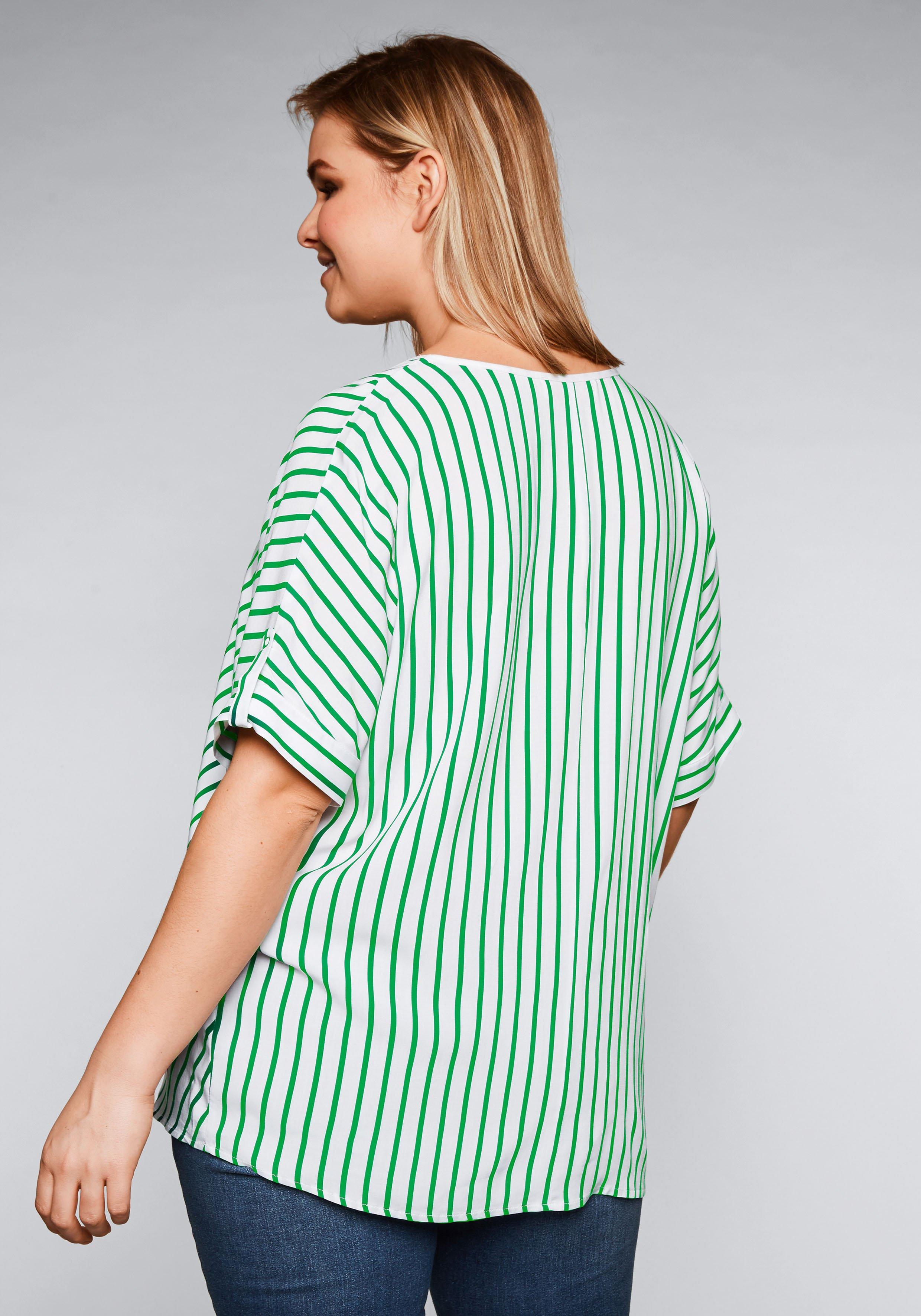 Tunika in Oversized-Form mit Streifen