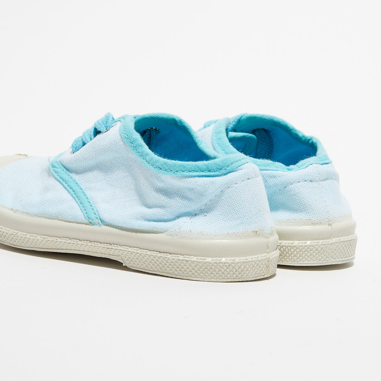Bensimon Tennis basses  Lacet Colorpiping bleues