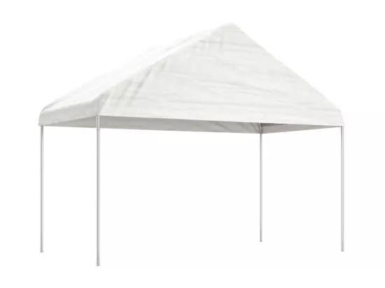 Belvédère avec toit blanc 13,38x4,08x3,22 m polyéthylène